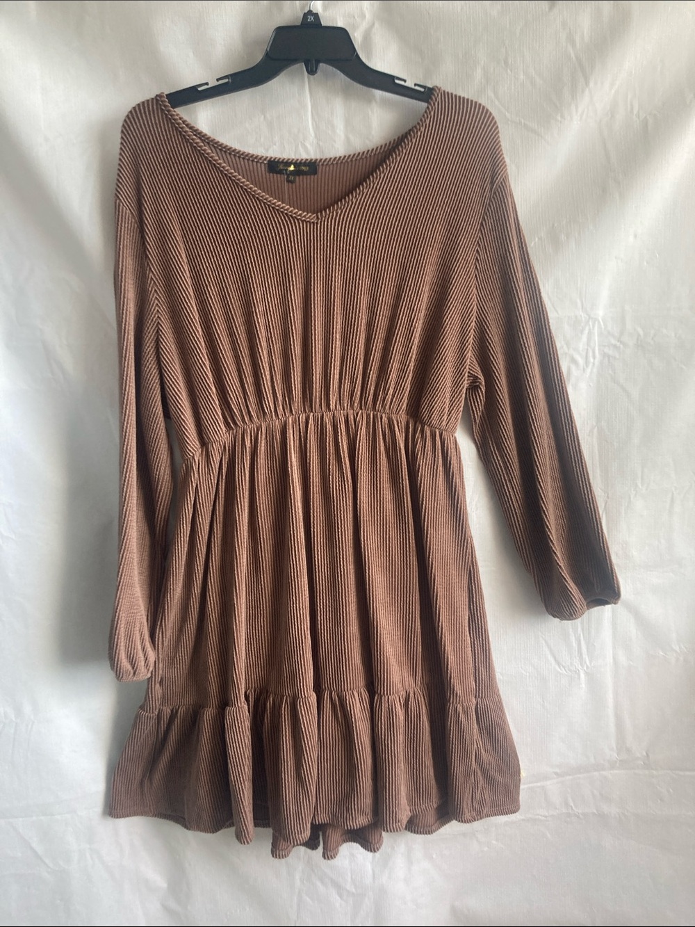 Lexington Ave brown dress boho casual business casual western granola girl 3X - Picture 16 of 17